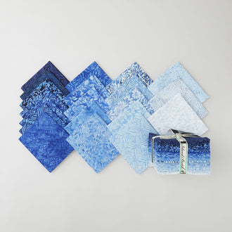 Porcelain Blue Batiks Fat Quarter Bundle