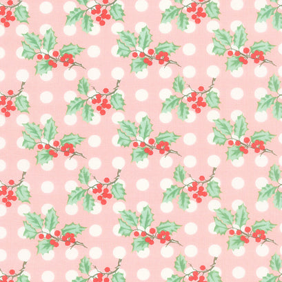 Holly Jolly - Holly Dot Cheeky Yardage