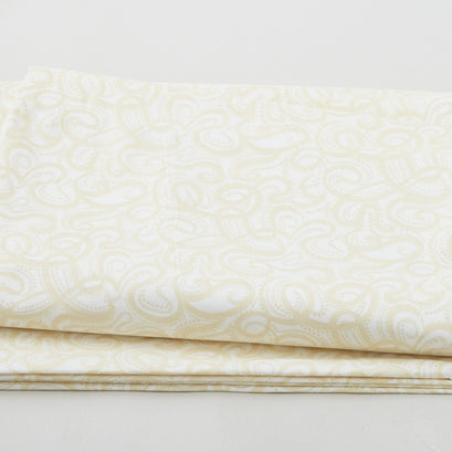 Infinity - Flowing Ribbon With Dots Cream 108" Wide 3 Yard Cut
