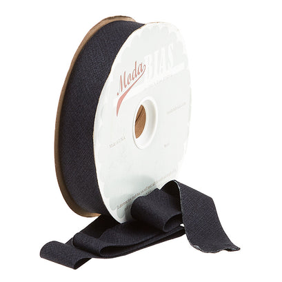 Bias Binding - Thatched Soft Black