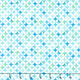 Summer Breeze - Tiles Teal Yardage