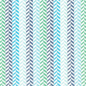 Effervescence - Herringbone Blue/Multi Yardage