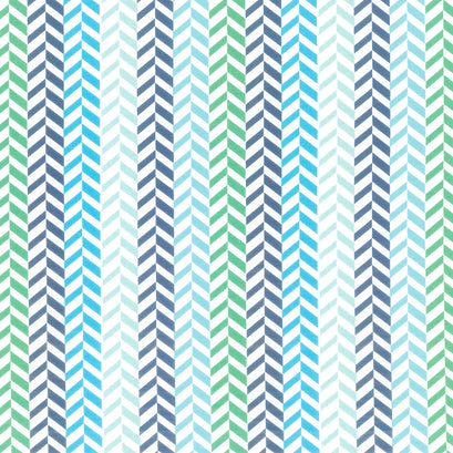 Effervescence - Herringbone Blue/Multi Yardage