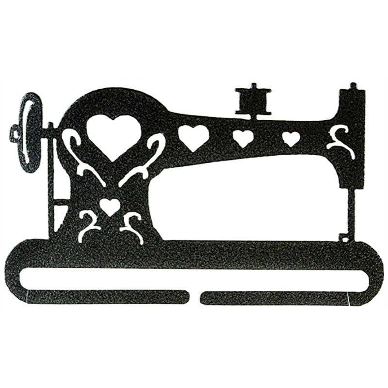 Sewing Machine Split Bottom Quilt Hanger - 6" Charcoal Primary Image