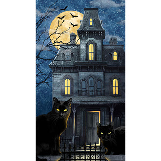 Hocus Pocus - Haunted House Navy Multi Panel