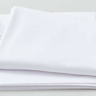 Essentials Cotton Clouds - Dotted Circles White on White 3 Yard Cut