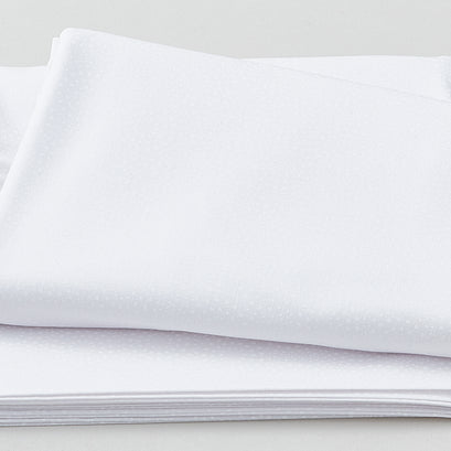 Essentials Cotton Clouds - Dotted Circles White on White 3 Yard Cut