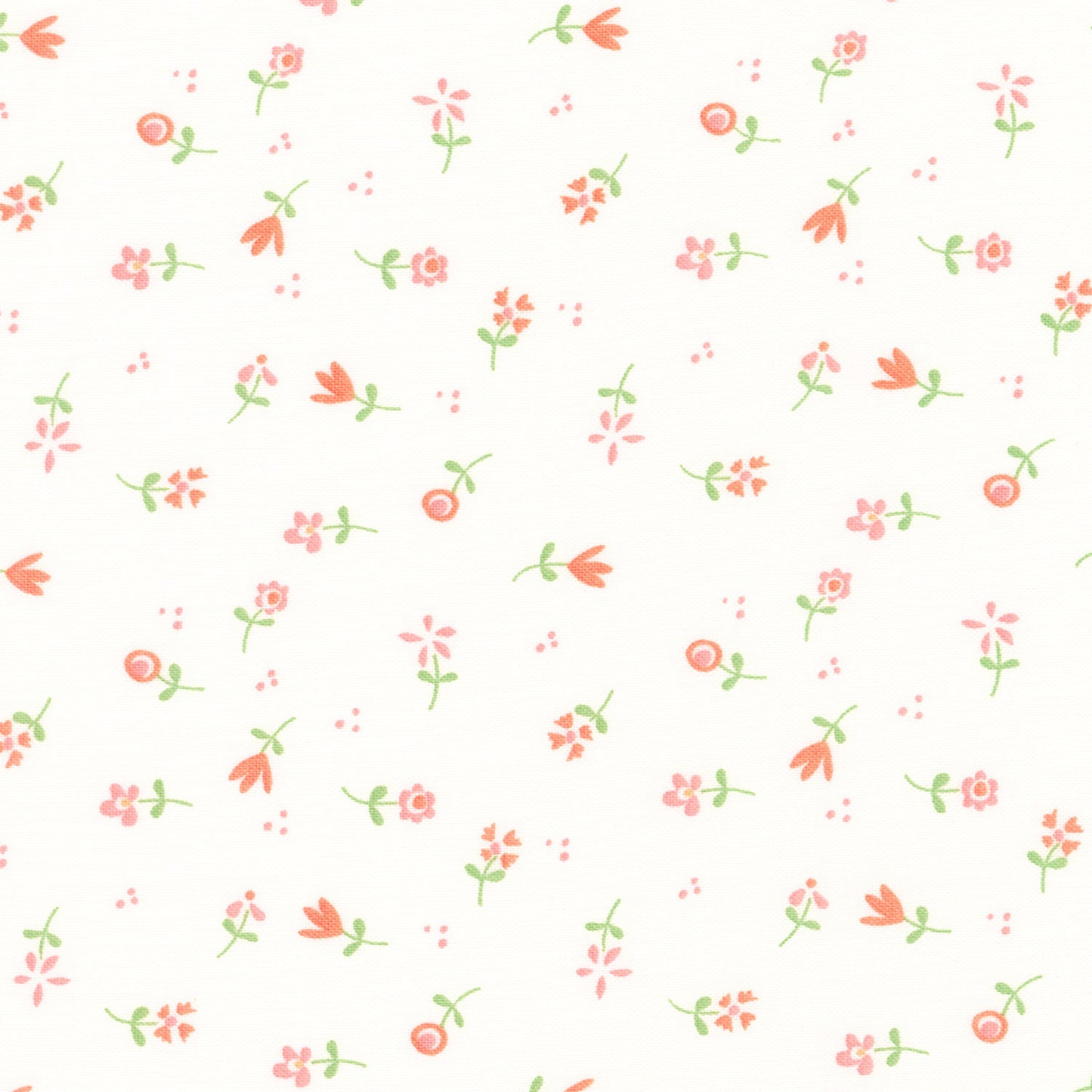 Spring's in Town - Flower Toss Cream Yardage Primary Image