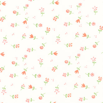 Spring's in Town - Flower Toss Cream Yardage