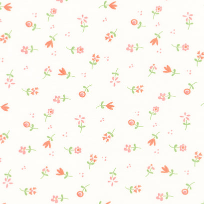 Spring's in Town - Flower Toss Cream Yardage