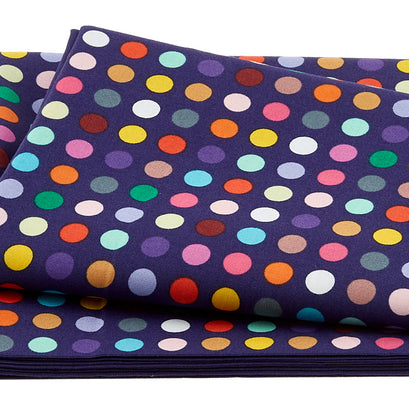 Never Enough Dots Favorites Medium Dots Navy 2 Yard Cut