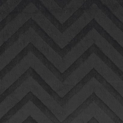 Cuddle® Embossed Chevron - Black 60" Minky Yardage
