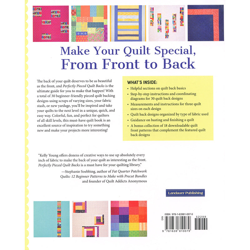 Perfectly Pieced Quilt Backs Book Alternative View #3