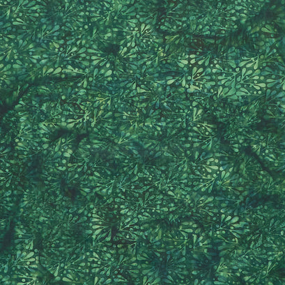 Holiday At Home Batiks - Mistletoe Green Pineneedle Yardage