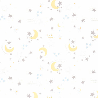 D is for Dream - Stardust White Yardage