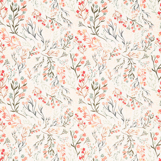 All is Well - Hillside Meadow Wind Off-White Yardage