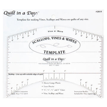 Scallops, Vines & Waves Template Alternative View #1