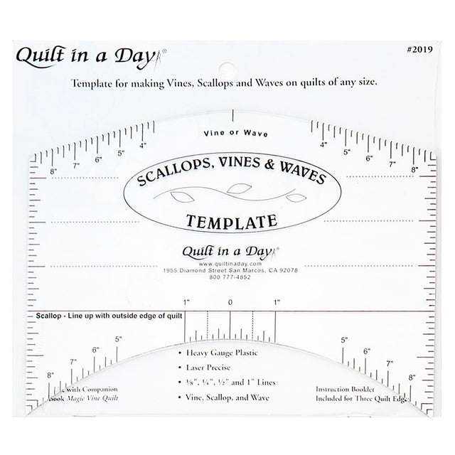 Scallops, Vines & Waves Template