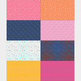 Effervescence (Riley Blake) - Multi Prints Fat Eighth Pink Panel Primary Image