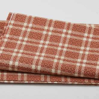 Welcome to the Cabin - Cozy Plaid Rust 2 Yard Cut