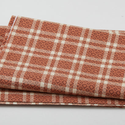 Welcome to the Cabin - Cozy Plaid Rust 2 Yard Cut