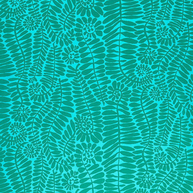 Kaffe Collective - August 2022 - Fronds Green Yardage Primary Image