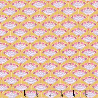 Pie in the Sky - Tasselflower Mustard Yardage