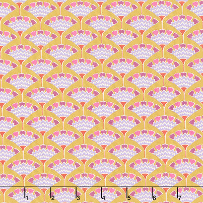 Pie in the Sky - Tasselflower Mustard Yardage