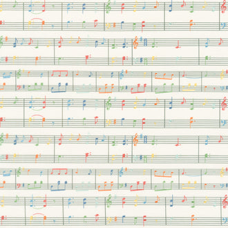 Sweet Melodies - Music Notes Ivory Yardage