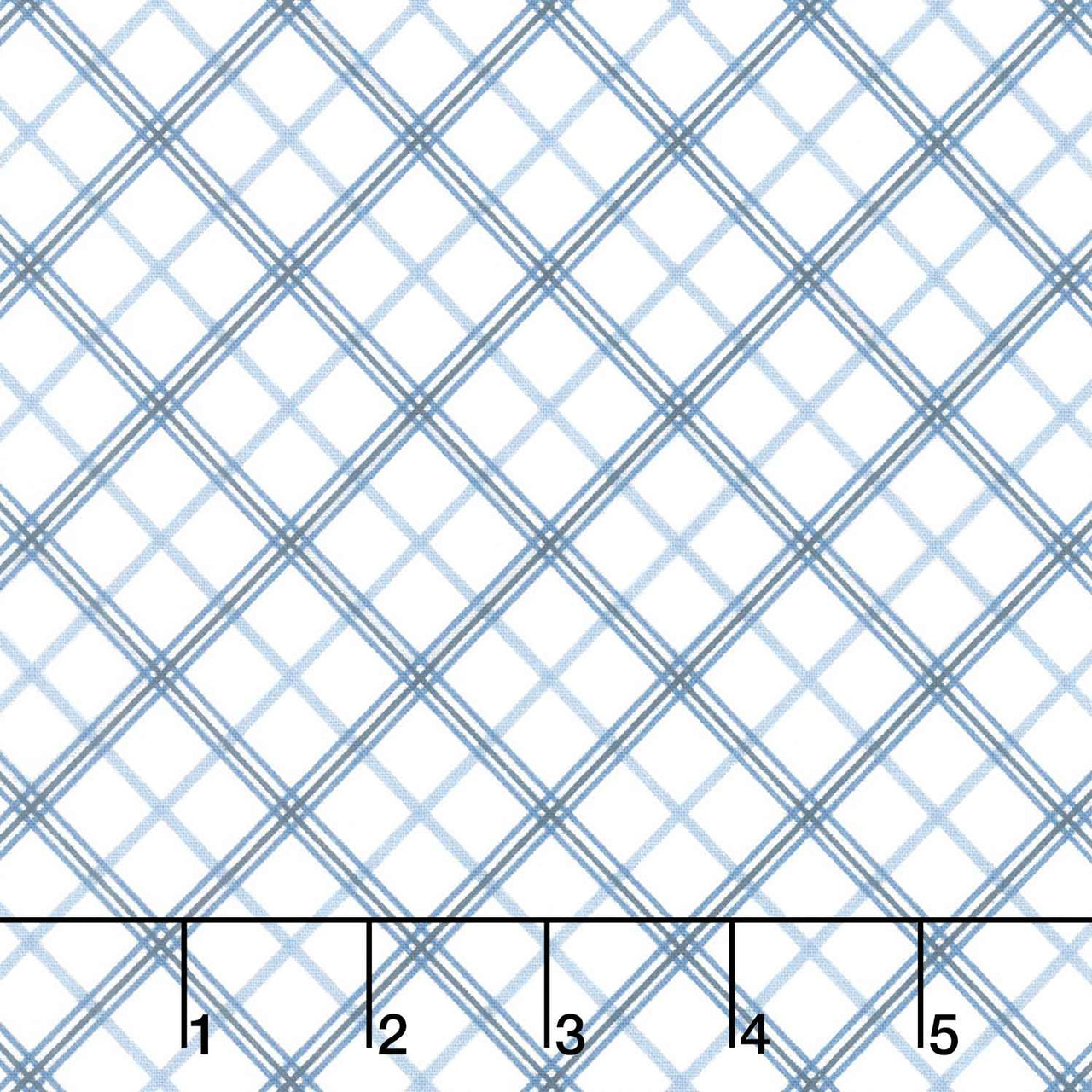 Kimberbell Basics - Plaid Blue Yardage Primary Image
