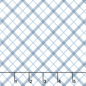 Kimberbell Basics - Plaid Blue Yardage Primary Image