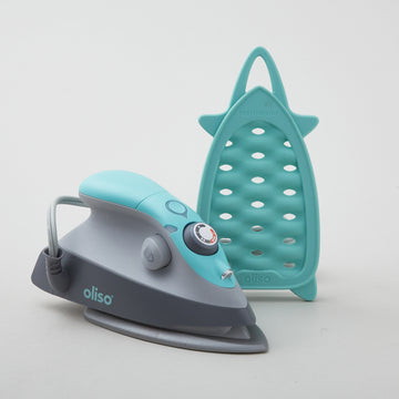 Oliso® M3PRO Mini Project Iron with Trivet - Aqua Alternative View #2