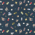 Silent Night (Riley Blake) - Story Characters Midnight Yardage Primary Image