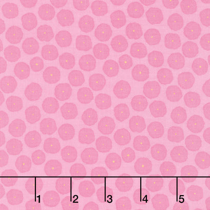 Floradora - Disco Dots Lupine Metallic Yardage
