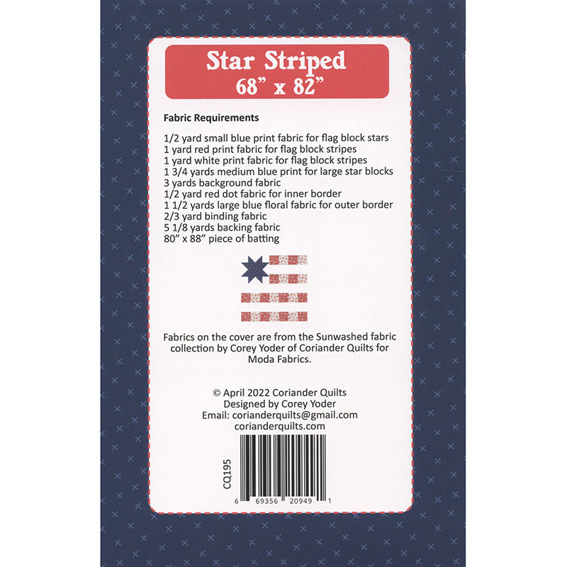 Star Striped Quilt Pattern Alternative View #1