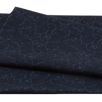 Whimsy Basics - Soothing Swirl Spa Navy 3 Yard Cut