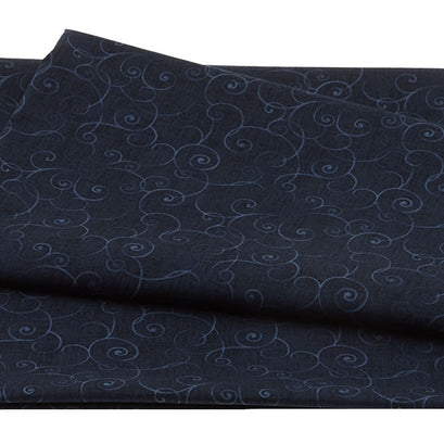 Whimsy Basics - Soothing Swirl Spa Navy 3 Yard Cut