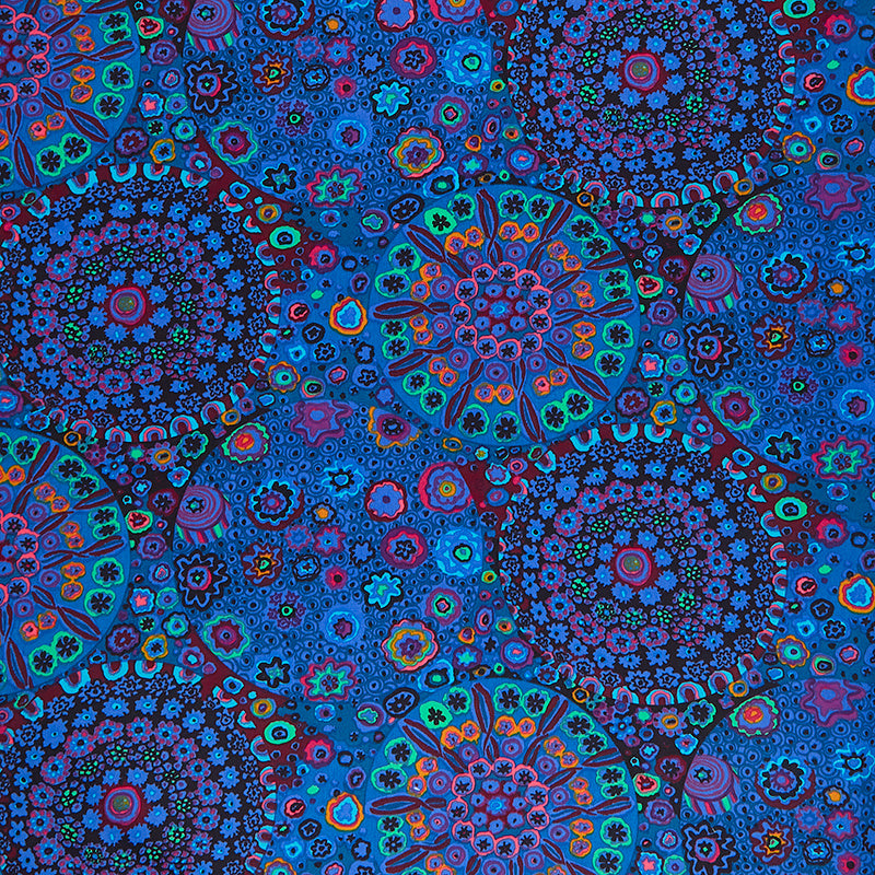 Kaffe Collective - Millefiore Blue 108" Wide Backing Yardage Primary Image