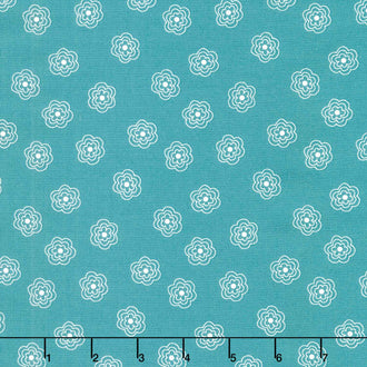 Bee Dots - Rose Lagoon Yardage