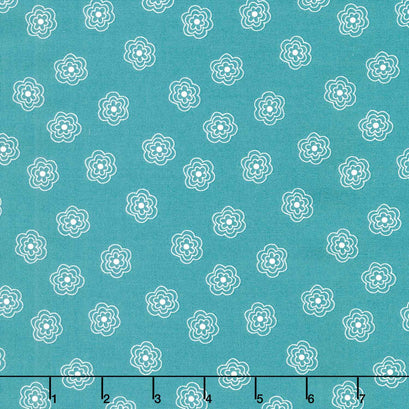 Bee Dots - Rose Lagoon Yardage