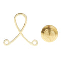 Lapel Pin Buddy Adapter - Gold Plated for Dangle Bar Primary Image