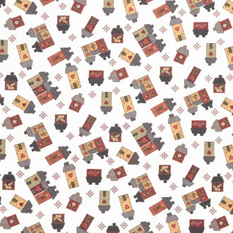 Home Sweet Home - Small House Toss Cream Yardage
