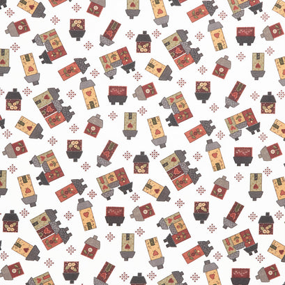 Home Sweet Home - Small House Toss Cream Yardage