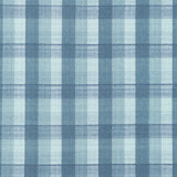 The Mountains are Calling - Window Pane Plaid Teal Yardage Primary Image