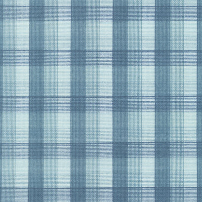 The Mountains are Calling - Window Pane Plaid Teal Flannel Yardage