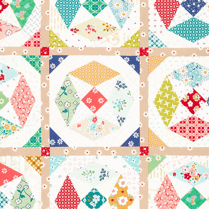 Bee Vintage - Patchwork Cheater Multi Yardage