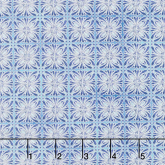 Joli Bijou - Tile Blue Jay Metallic Yardage