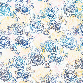 Artisan Batiks - Hermosa Floral Sunset Yardage