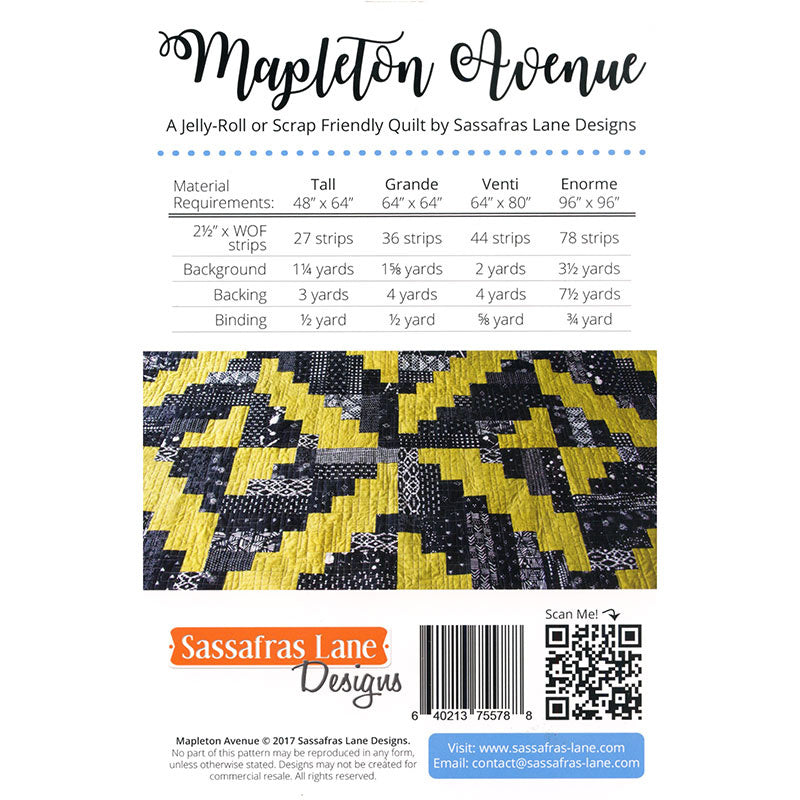 Mapleton Avenue Quilt Pattern Alternative View #1