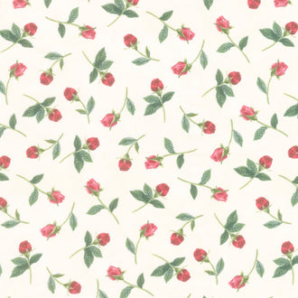 Daydream Garden - Rose Bud Toss Cream Yardage